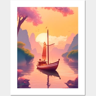Sunset Serenade, Ninh Binh Posters and Art